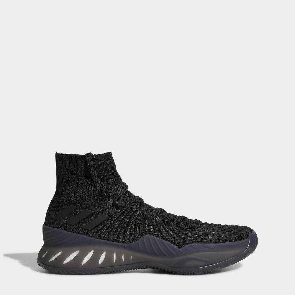 Adidas Crazy Explosive 2017 Primeknit - παπουτσια μπασκετ ανδρικα - Μαυρα/Βαθυ Γκρι/Ασπρα,Μέγεθος: E